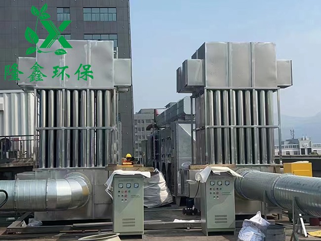 濕電廢氣處理設(shè)備安裝現(xiàn)場